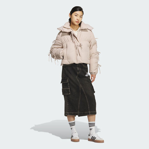 adidas Originals阿迪三叶草2025女子BOW PLAY DOWN厚羽绒服-短KC2610