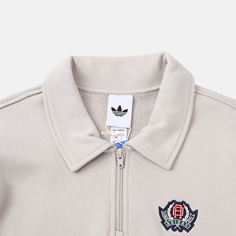 adidas Originals阿迪三叶草2025男子GRAPHIC HALF Z针织无帽卫衣JX8172