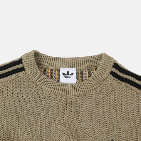 adidas Originals阿迪三叶草2025男子PLAID SWEATER毛线套头衫KC0111