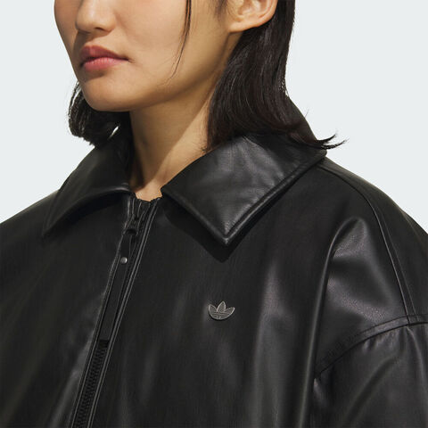 adidas Originals阿迪三叶草2025女子WJ PU DOWN W厚羽绒服-短KC2647