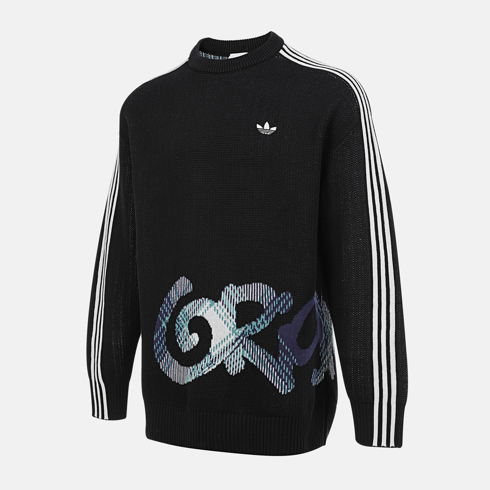 adidas Originals阿迪三叶草2025男子PLAID SWEATER毛线套头衫KC0110