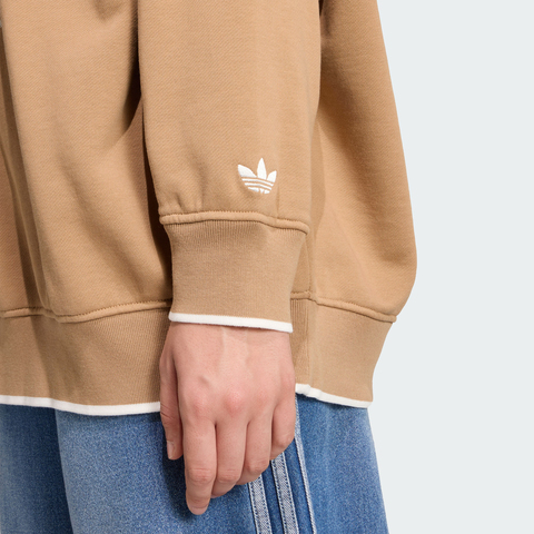 adidas Originals阿迪三叶草2025女子GRFX SWEAT针织无帽卫衣JW6049