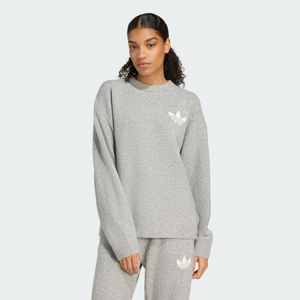 adidas Originals阿迪三叶草2025女子KNITTED SWEATER毛线套头衫KF2341