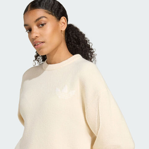 adidas Originals阿迪三叶草2025女子KNITTED SWEATER毛线套头衫KF2339