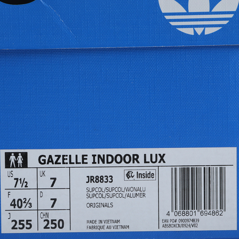 adidas Originals阿迪三叶草2025中性GAZELLE INDOOR LUXENERGYJR8833