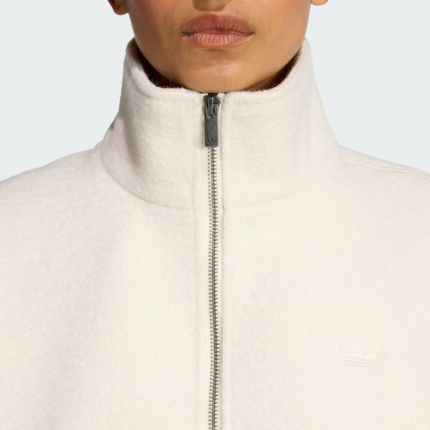 adidas Originals阿迪三叶草2025女子FLEECE FZ人造毛绒外套KF2316