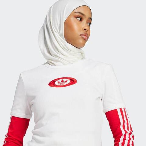 adidas Originals阿迪三叶草2025女子CAMPUS2000 TEE针织无领短TKA2687