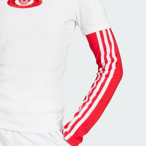 adidas Originals阿迪三叶草2025女子CAMPUS2000 TEE针织无领短TKA2687