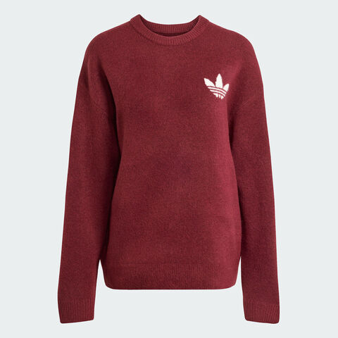 adidas Originals阿迪三叶草2025女子KNITTED SWEATER毛线套头衫KF2537