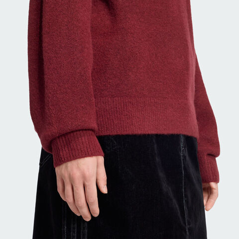 adidas Originals阿迪三叶草2025女子KNITTED SWEATER毛线套头衫KF2537