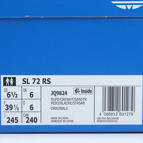 adidas Originals阿迪三叶草2025中性SL 72 RSORI-RUNNINGJQ9824