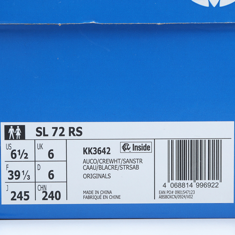 adidas Originals阿迪三叶草2025中性SL 72 RSORI-RUNNINGKK3642