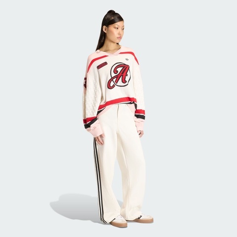 Adidas Original阿迪三叶草2025女子OS JERSEY毛线套头衫KS6458