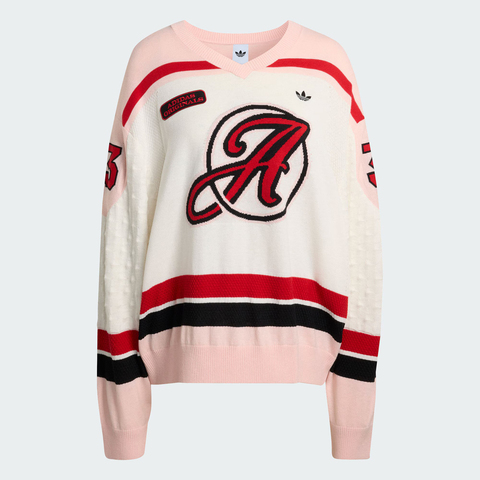 Adidas Original阿迪三叶草2025女子OS JERSEY毛线套头衫KS6458