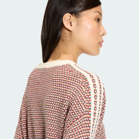 Adidas Original阿迪三叶草2025男子KNIT SWEATER毛线套头衫KQ6291