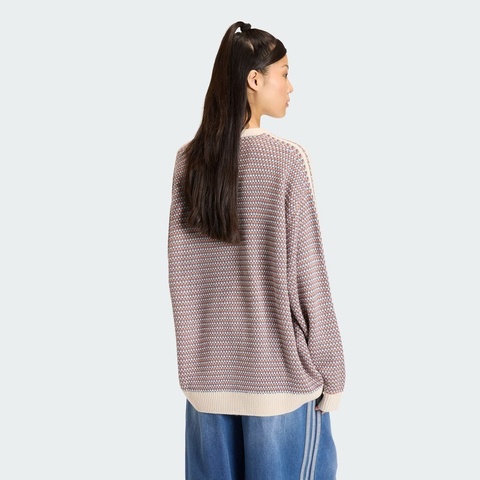 Adidas Original阿迪三叶草2025男子KNIT SWEATER毛线套头衫KQ6292