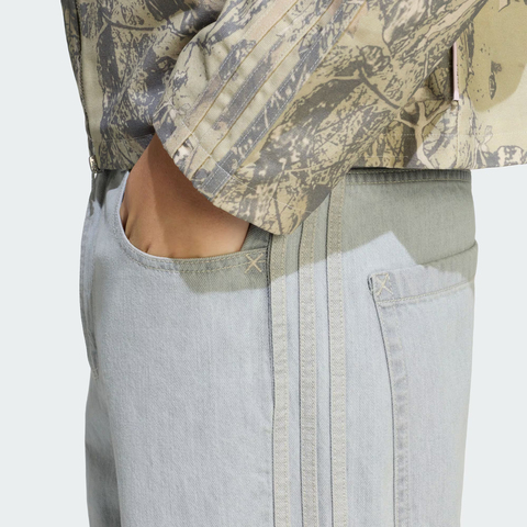 Adidas Original阿迪三叶草2025男子DENIM JEANS牛仔长裤KS6845