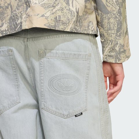 Adidas Original阿迪三叶草2025男子DENIM JEANS牛仔长裤KS6845