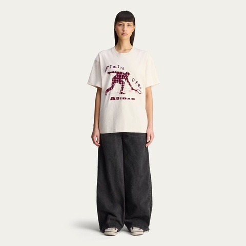 adidas Originals阿迪三叶草2025男子BRAIN DEAD TEE针织无领短TJX9393