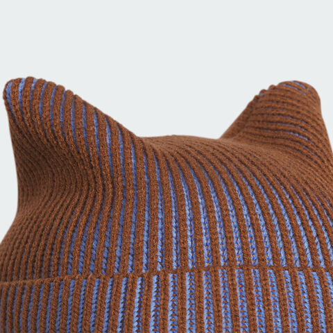 Adidas Original阿迪三叶草2025中性CAT EAR BEANIE针织帽IA8911