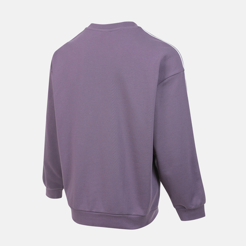 Adidas Original阿迪三叶草2025男子3S CREW针织无帽卫衣KG3900