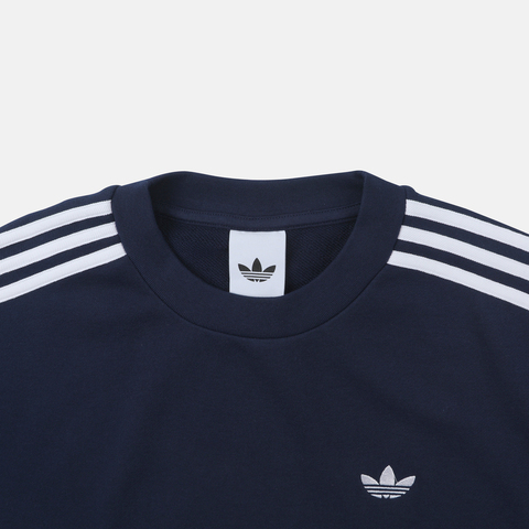 Adidas Original阿迪三叶草2025男子3S CREW针织无帽卫衣KG3899