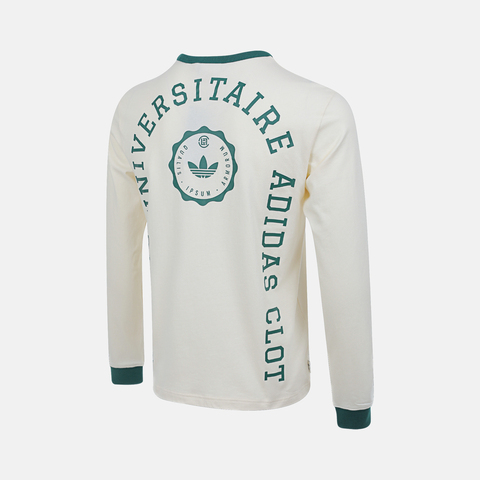 Adidas Original阿迪三叶草2025男子CLOT LS TEE针织无领长TJM7456