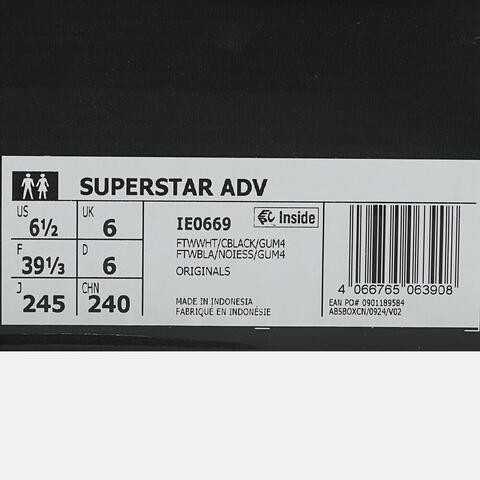 adidas Originals阿迪三叶草2025中性SUPERSTAR ADVENERGYIE0669