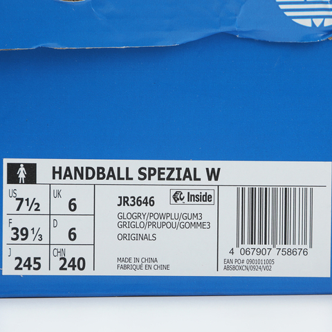 Adidas Original阿迪三叶草2025中性HANDBALL SPEZIAL WORI-CLASSICJR3646