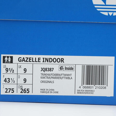 adidas Originals阿迪三叶草2025中性GAZELLE INDOORORI-CLASSICJQ8387