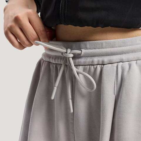 Adidas Original阿迪三叶草2025女子CURVED KNIFE P针织长裤IA7519