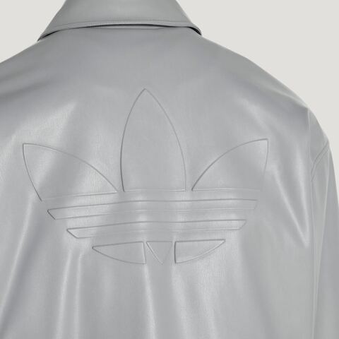 Adidas Original阿迪三叶草2025男子M SHERPA PU JKT皮衣IA7526