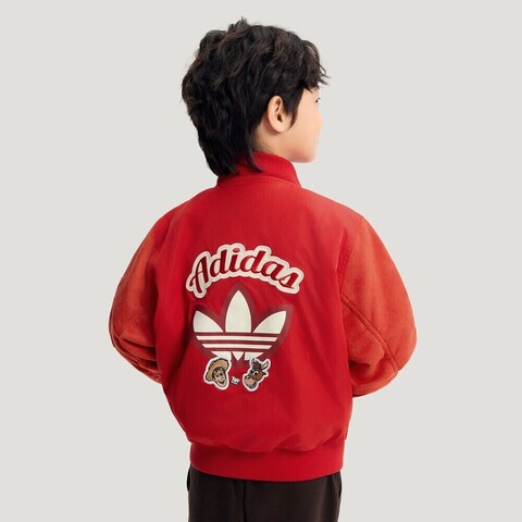 Adidas Original阿迪三叶草2025男小童LK TS PAD JKT厚棉服KS8214