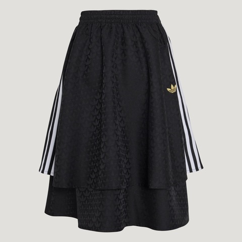 Adidas Original阿迪三叶草2025女大童JG WV SKIRT针织短裙KT4999