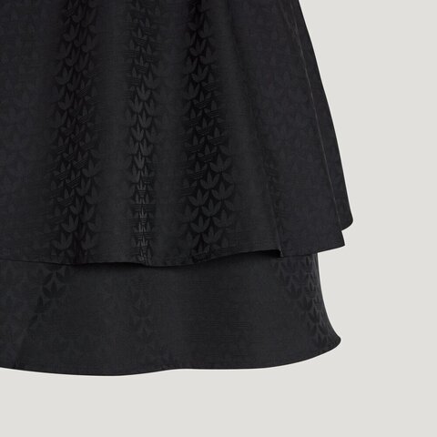 Adidas Original阿迪三叶草2025女大童JG WV SKIRT针织短裙KT4999