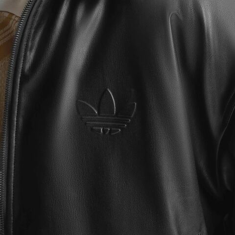 Adidas Original阿迪三叶草2025男子M SHERPA PU JKT皮衣IA7525