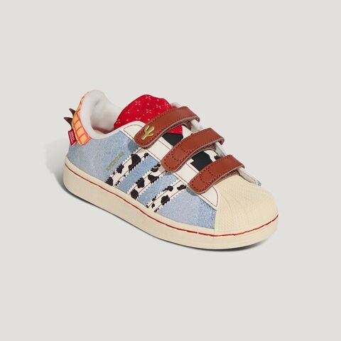 Adidas Original阿迪三叶草2025男小童SUPERSTAR II CF C三叶草童装KK4471