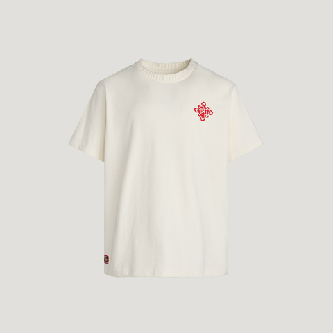 Adidas Original阿迪三叶草2025男子LNY TEE U针织无领短TKT0713