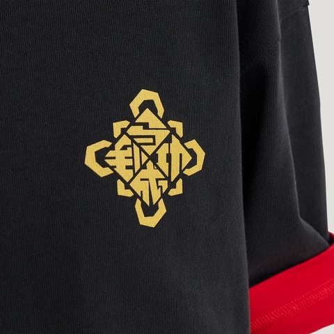 Adidas Original阿迪三叶草2025男子LNY TEE U针织无领短TKT0714