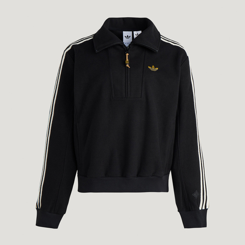 Adidas Original阿迪三叶草2025女子LNY HALFZIP W针织无帽卫衣KT3135