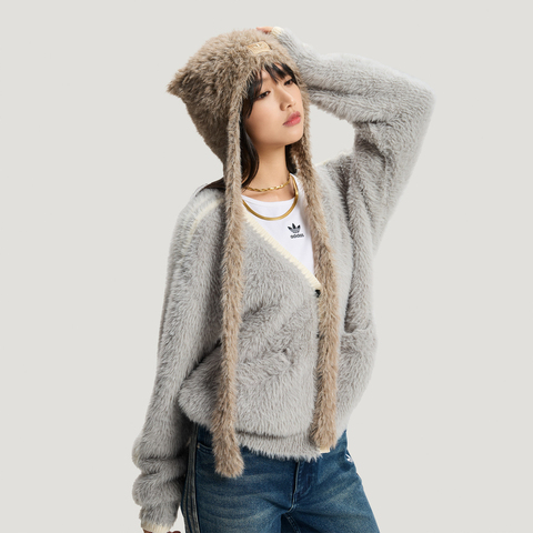 Adidas Original阿迪三叶草2025中性NEWY BEANIE针织帽KH0285