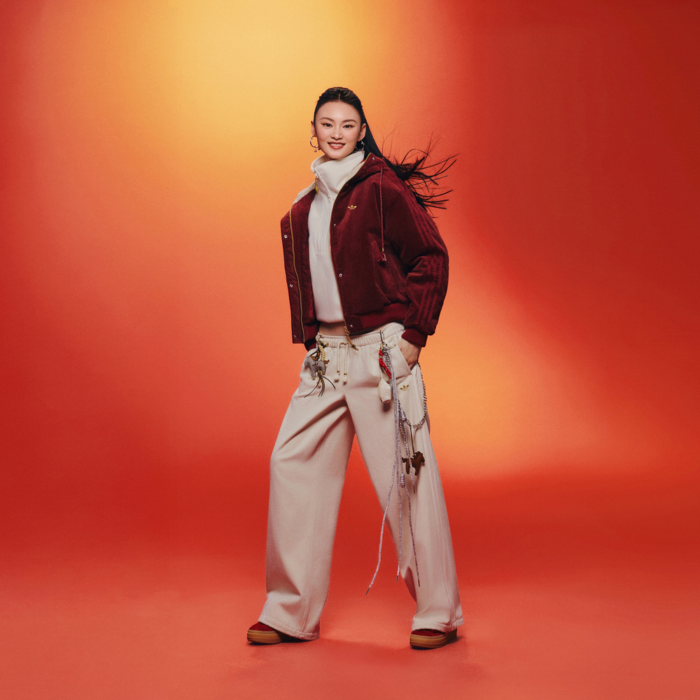 Adidas Original阿迪三叶草2025女子LNY PANT W梭织长裤KT3138