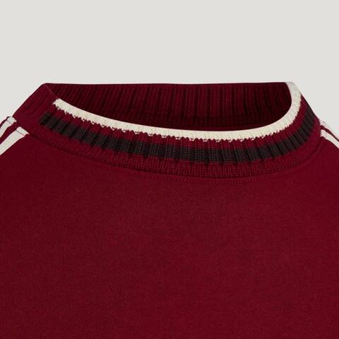 Adidas Original阿迪三叶草2025男子CRFT CREW U针织无帽卫衣KU1423