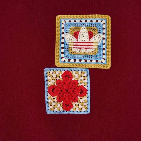 Adidas Original阿迪三叶草2025男子CRFT CREW U针织无帽卫衣KU1423