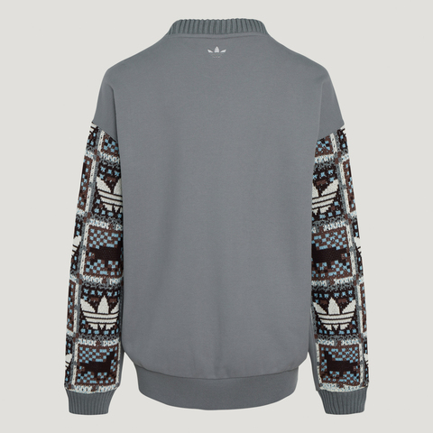 Adidas Original阿迪三叶草2025女子CRFT CREW W针织无帽卫衣IA8931