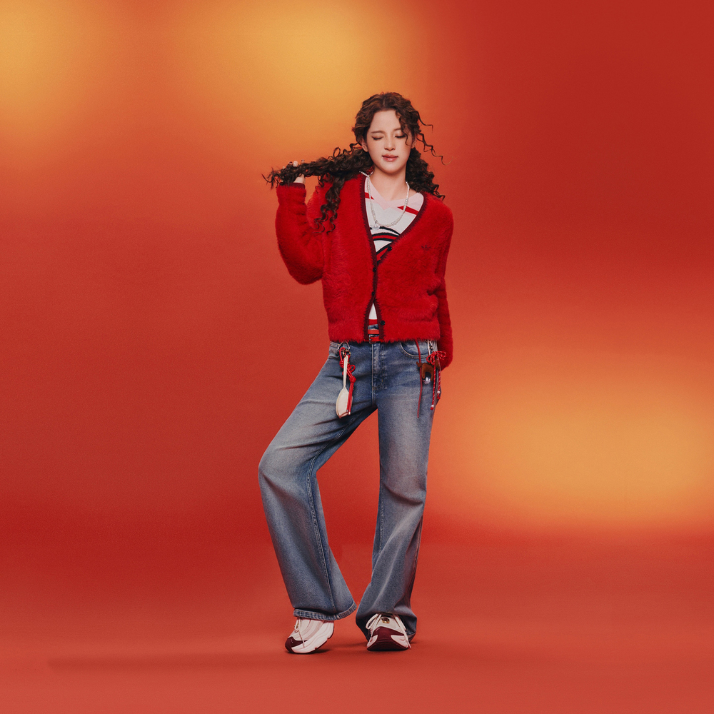 Adidas Original阿迪三叶草2025女子CRFT FLAIR PANT牛仔长裤KT3173