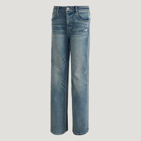 Adidas Original阿迪三叶草2025女子CRFT FLAIR PANT牛仔长裤KT3173