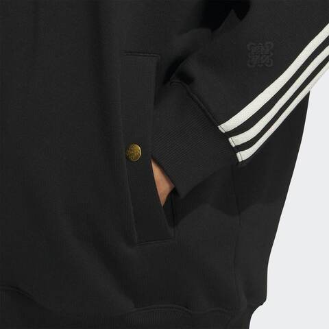 Adidas Original阿迪三叶草2025男子LNY HOODIE M针织连帽卫衣KT0645