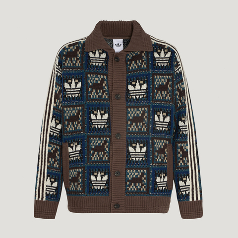 Adidas Original阿迪三叶草2025男子CRFT FF JKT U毛线开衫KT0715