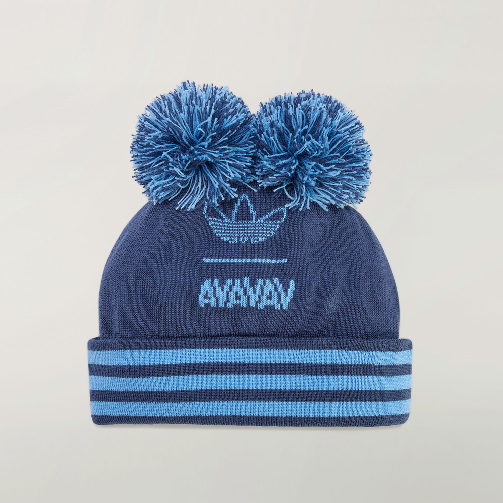 Adidas Original阿迪三叶草2025中性POM POM BEANIE针织帽KA2408